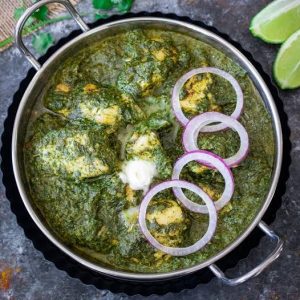 Palak Paneer Chicken Or Lamb