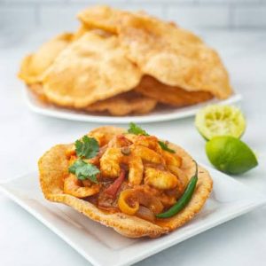 Prawns On Puri